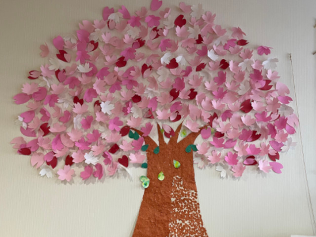 壁面　装飾　桜